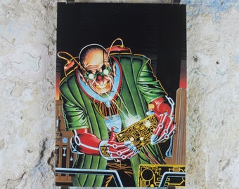 1990 Fighting Fantasy Poster, Appointment with F.E.A.R. by Brian Bolland, Steve Jackson, Ian Livingstone, Games Workshop, wall art decor