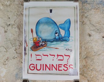 The Lost Guinness Gilroy Posters Photo, by John Gilroy, Whale with Guinness, from S.H. Benson, Advertising campaigns, wall art decor