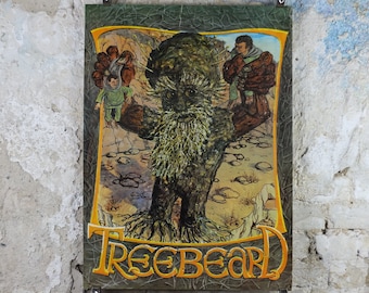 1970 Treebeard Poster, Ent by Simon Garbutt, Lord of the Rings, J.R.R. Tolkien, Middle Earth, Third Age, fantasy fiction wall art decor