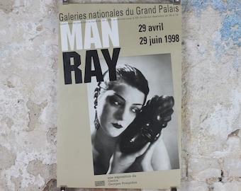 1998 Man Ray Poster, Black and White, Noire et Blanche, 1936, Dada in Vogue, surrealism, photography gallery exhibition, wall art decor