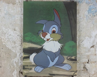 1960s Thumper the Rabbit Poster, From Bambi, Twitterpated, by J. Arthur Dixson, wall art decor