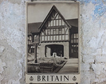 1947 Droitwich Spa Britain Poster, Worcestershire, Travel Association United Kingdom, travel tourism holiday vacation wall art decor