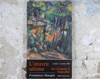 1989 Paul Cezanne Poster, The Grounds of Chateau Noir 1898, Impressionism, Post-Impressionism, Cubism, gallery exhibition, wall art decor