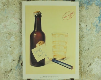 Guinness WW2 1940 Poster, Opened and Passed by Censor, Advertising campaign Wall art retro 1990s