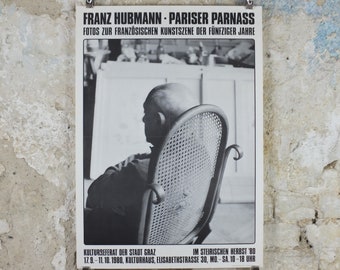 1980 Franz Hubmann Poster, Picasso in a cane rocking chair in California Villa 1957, Photography, gallery exhibition, wall art decor