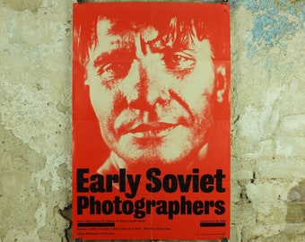 Early Soviet Photographers Poster, Abram Shterenberg, (1936) Portrait of a Worker, 1983 Exhibition, Bolton Museum and Art Gallery