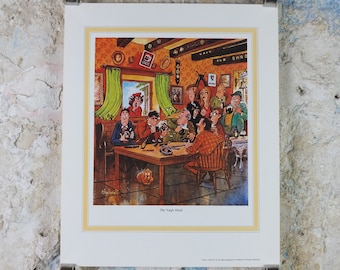 1974 Original Vintage Guinness Poster, The Nag's Head, by Norman Thewell, pub lovers, advertising ale Irish stout print, wall art retro