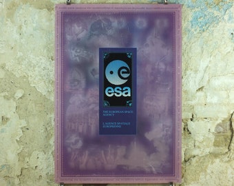 1992 ESA European Space Agency Poster, L'Agence Spatiale Europeenne,  Rocketry, Space Exploration, wall art decor