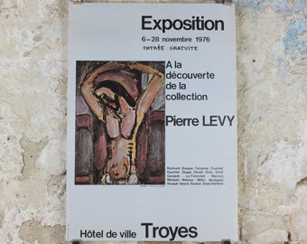 1976 Georges Rouault Poster, "Christ mocked" Expressionism Fauvism gallery exhibition, wall art decor