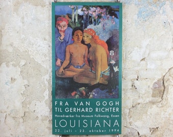 1994 Paul Gauguin Poster, Barbarian Tales, Contes Barabares 1902, Post Expressionism gallery exhibition, wall art decor