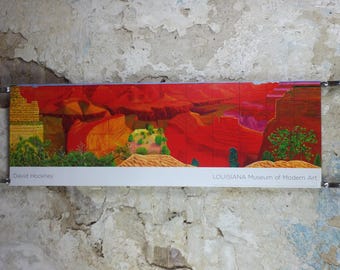 2011 David Hockney Poster, A Closer Grand Canyon 1998, Louisiana Museum of Modern Art, Pop Art, gallery exhibition wall art decor