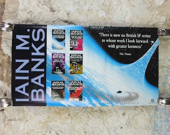 1996 Iain M Banks Poster, Excession, A Culture Novel, The Affront vs Culture's Minds, wall art retro decor