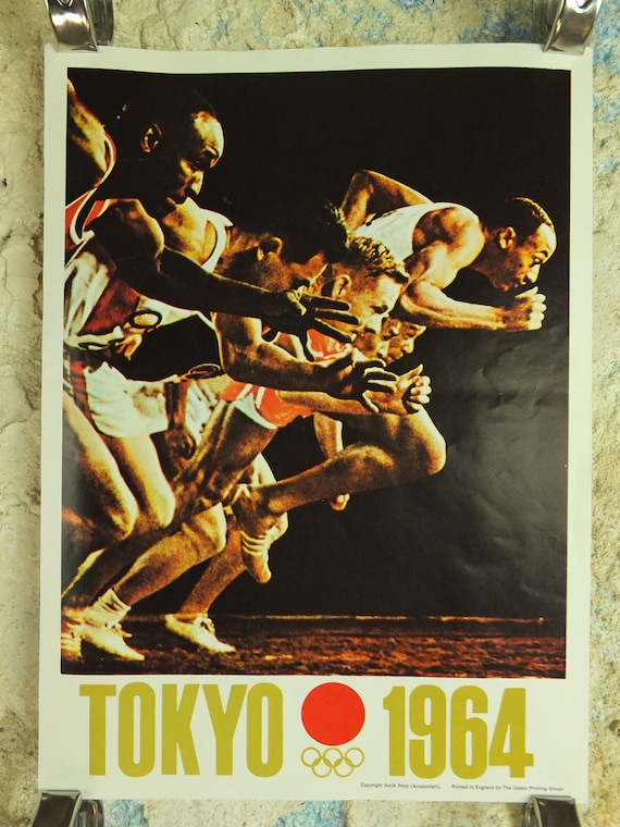 趣味 1964, XVIII Juegos , Tokio 1964 Shop 1964 Tokyo Olympic Games Original Vintage Poster