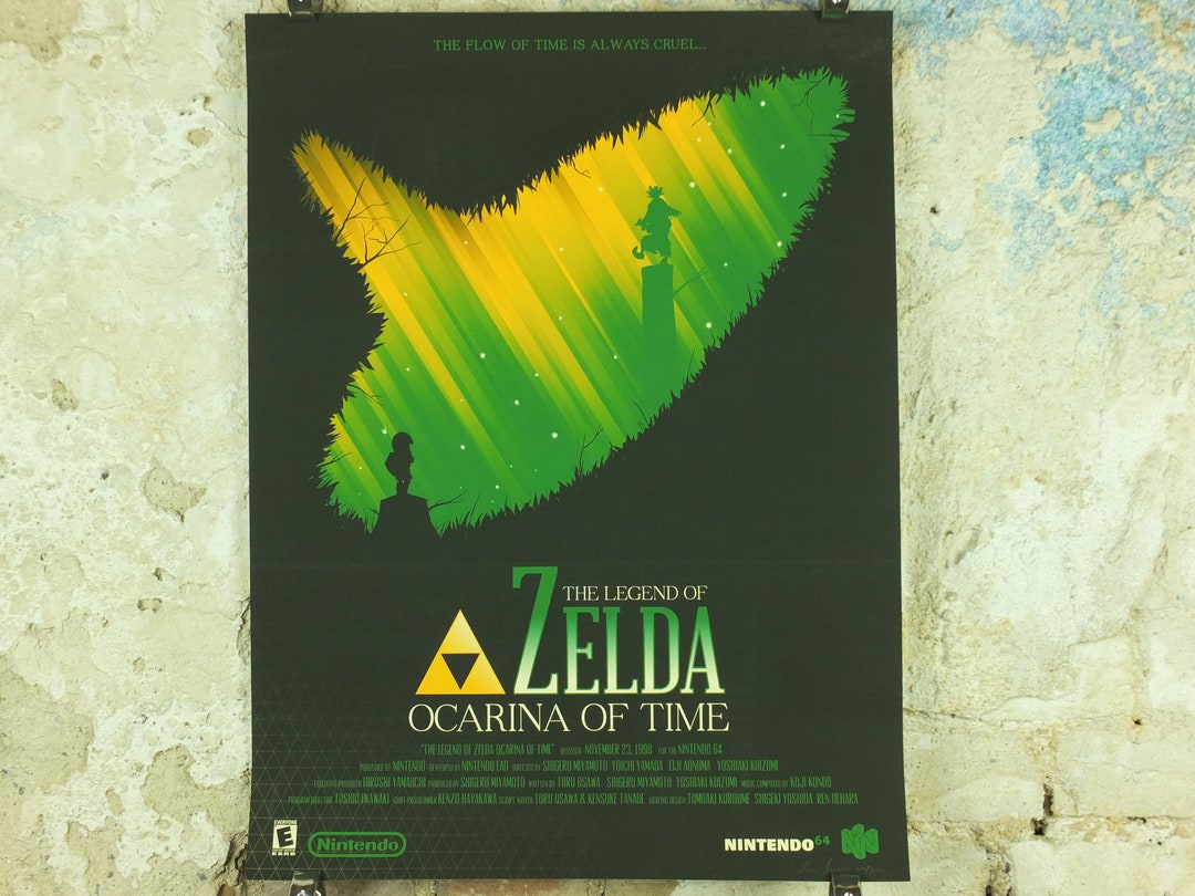 Vintage Ocarina of Time Poster Legend of Zelda Signed Etsy UK