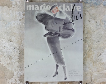 1983 Marie Claire Poster, by Mats Gustafson, poster for the Autumn / Winter 1983 - 1984 magazine, fashion Advertising, wall art decor