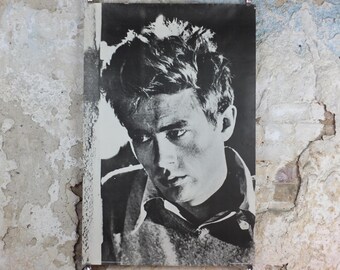 1979 James Dean Poster, Rebel without a Cause 1955, made in Scotland by Pace International, wall art decor