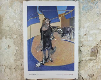 2004 Francis Bacon Poster, Portrait of Isabel Rawsthorne Standing in a Street in Soho 1967, Figurative Realism, exhibition, wall art decor