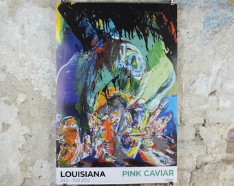 2012 Asger Jorn Poster, Pink Caviar, Something stays behind 1963, Nogle bliver tilbage, Cobra Group,  gallery exhibition wall art decor