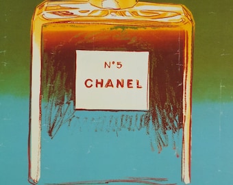 Original Vintage Chanel No. 5 Perfume Poster by Andy Warhol