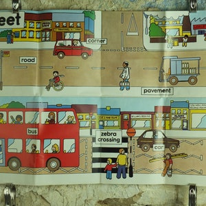 Vintage Street Traffic Safety Poster, Royal Society of the Protection from Accidents RoSPA, frühe Jahre Wandkunst 1970er Jahre