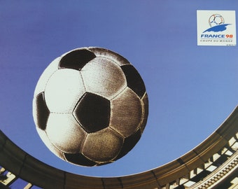 Vintage Angleterre 1998 FIFA Coupe du Monde France Retro