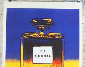 シャネル Blue Yellow（アンディ ウォーホル）アートポスター Purchase Blue & Yellow Chanel Poster Online - Printed Originals