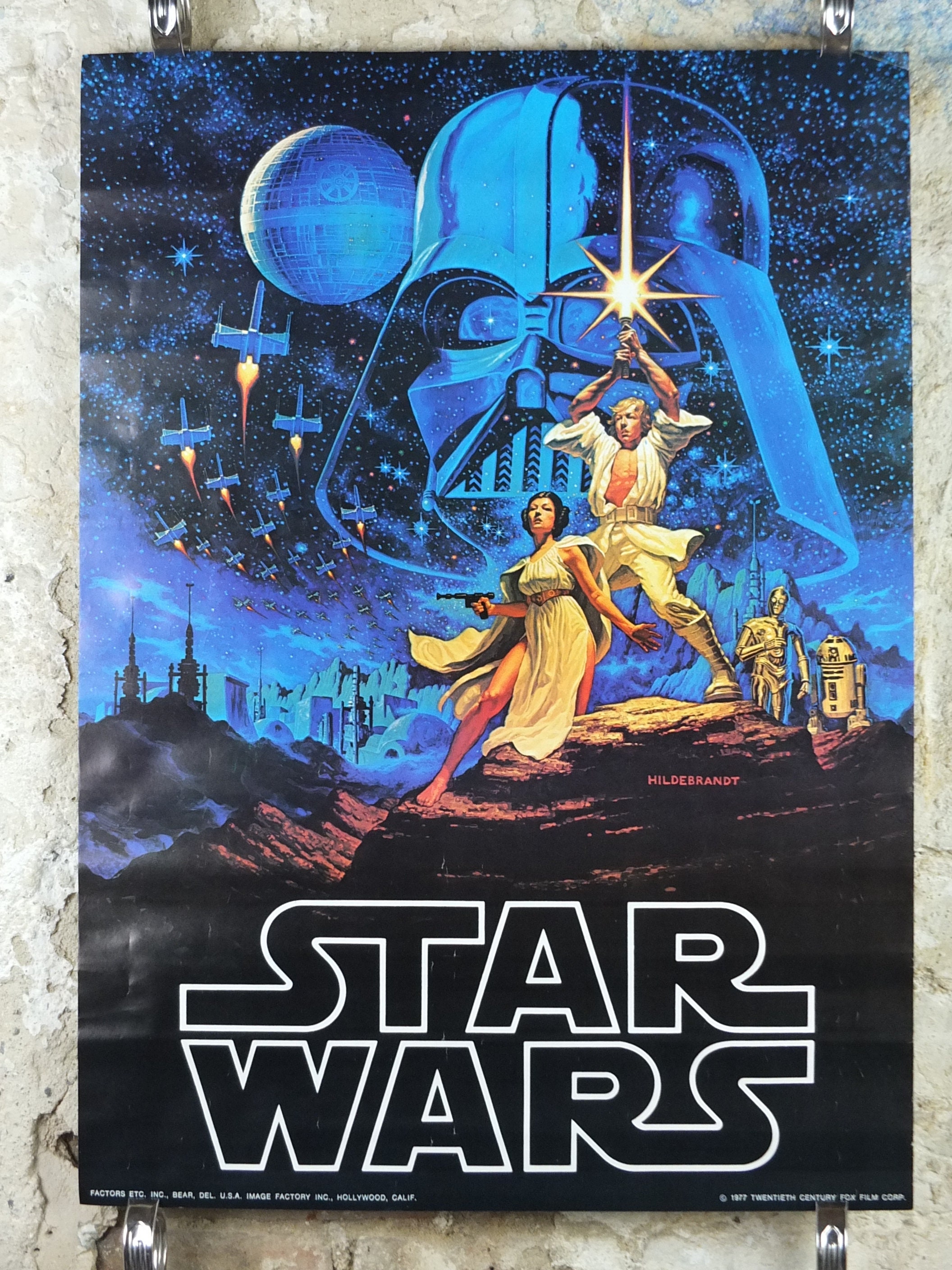 audition controller væv 1977 Hildebrandt Star Wars Poster Vintage Style B Luke - Etsy Denmark