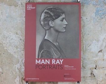 2013 Man Ray Poster, Portraits, Solarised Portrait of Lee Miller 1929, surrealism, photography gallery exhibition wall art decor
