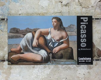 1996 Pablo Picasso Poster, The Source 1921, Louisiana Museum of Modern Art, Copenhagen, gallery exhibition, wall art decor