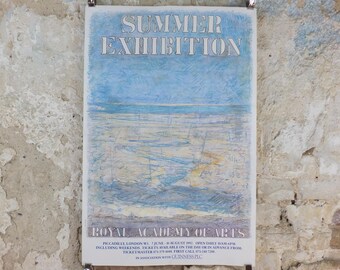 1992 Roger de Grey Poster, Seascape, Royal Academy of Arts, Summer Exhibition, exhibition wall art decor