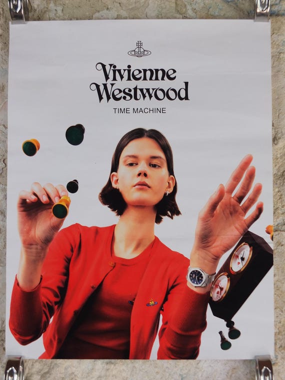 1990s Vivienne Westwood Poster, Time Machine Watches and Time