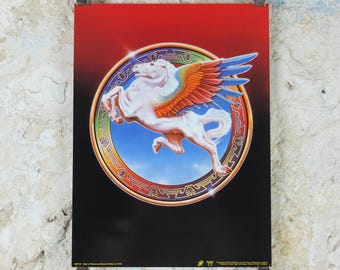 1976 Steve Miller Band Poster, Book of Dreams, Pegasus, by Stanley Mouse and Alton Kelley, music wall art decor