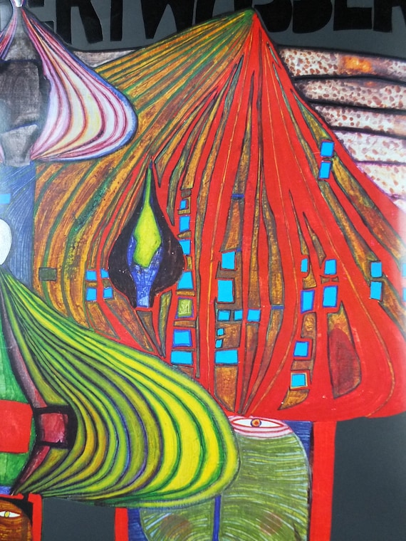 1992 Friedensreich Hundertwasser Poster, Creative Architecture in