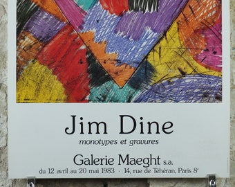 Monotypes et gravures 1983（ジム ダイン） ポスター販売のアズ