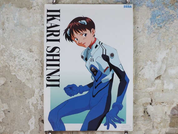 1995 Neon Genesis Evangelion Poster, Ikari Shenji, Eva From SEGA