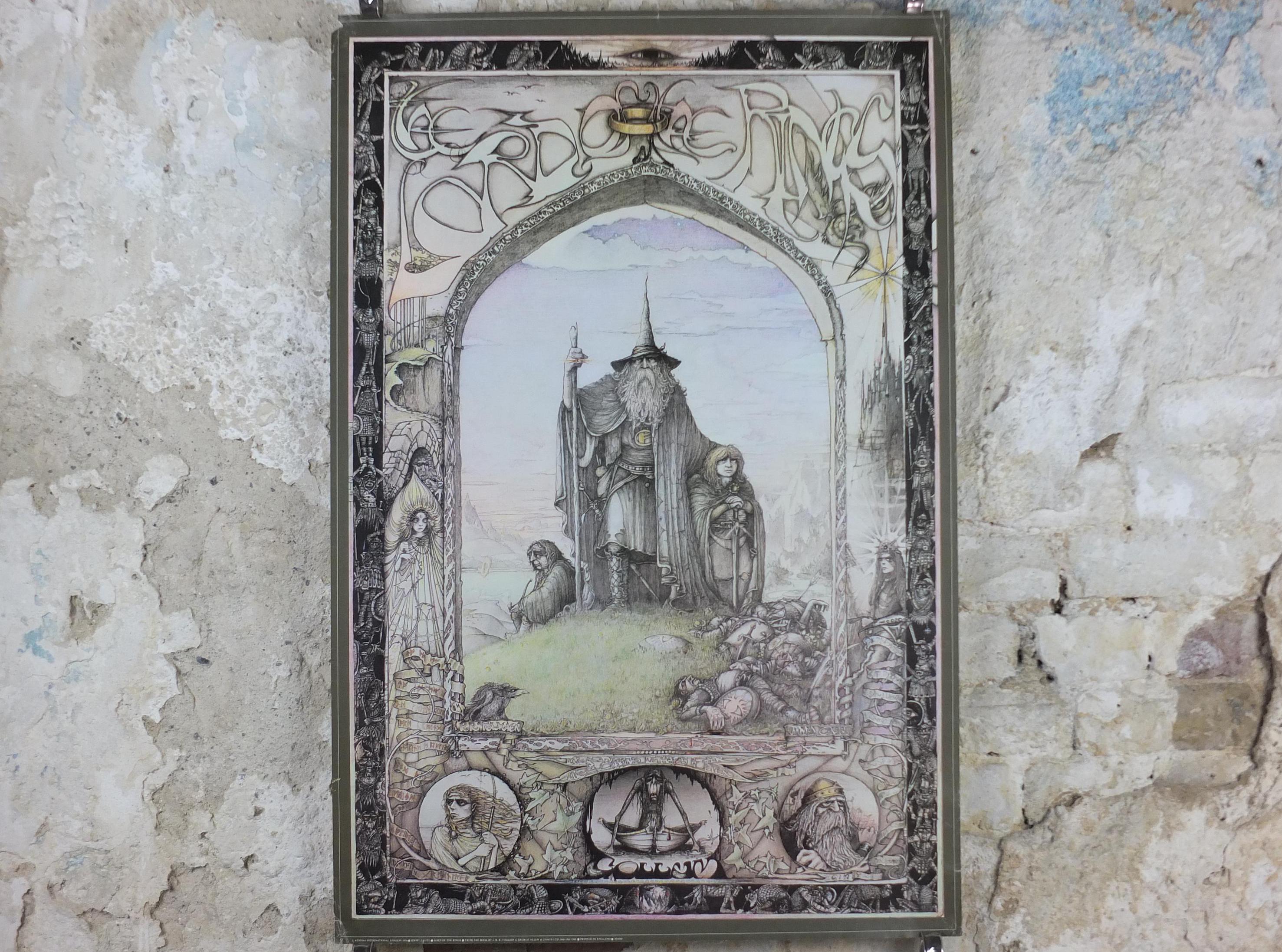 絵画 James Cauty art print Vintage Lord of the Rings Art poster by James Cauty 1988 Art