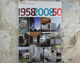 2008 Louisiana Anniversary Poster, 1959 - 2008 50th Anniversary, Louisiana Museum of Modern Art, architecture, wall art decor