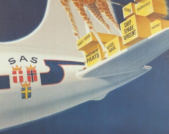 2004年 SAS キリン禁止ポスター、スカンジナビア航空、Aage Rasmussen