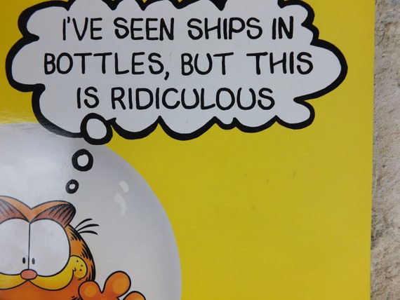 1978 Garfield Poster, Garfield in a Lightbulb, by Jim Davis