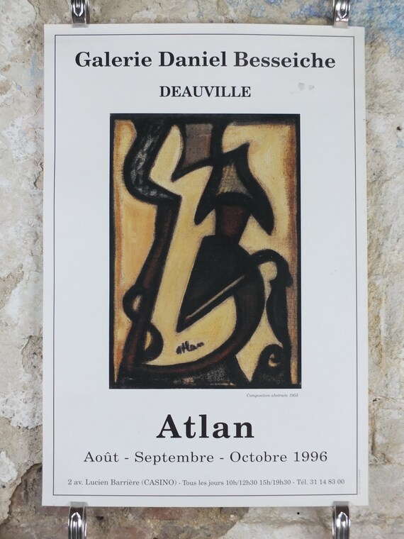 1996 Jean Michel Atlan Poster, Abstract Composition 1955, Cobra