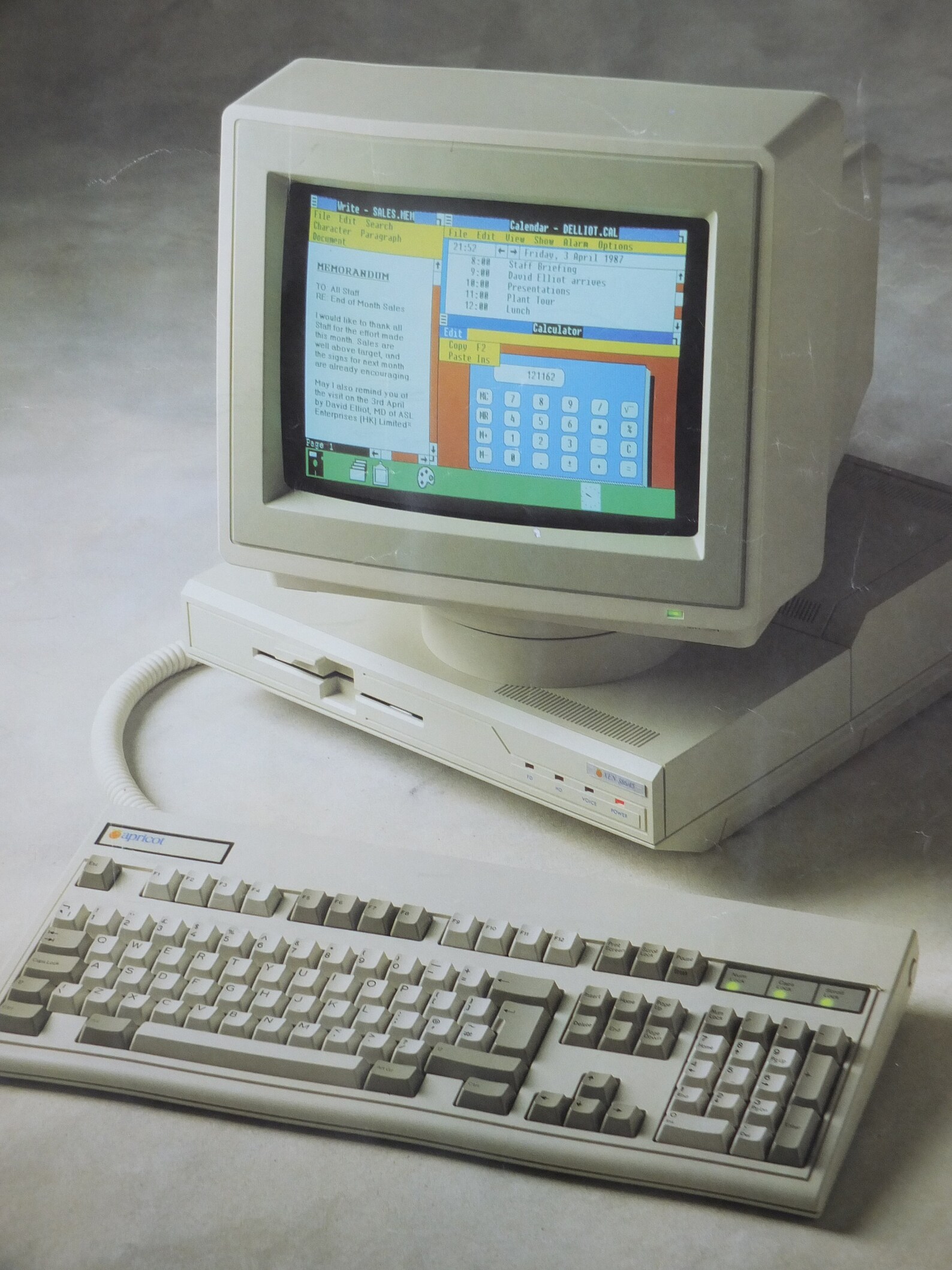 1986 Apricot Xen-i 386 Poster, the First IBM Compatible Computer With 5 ...