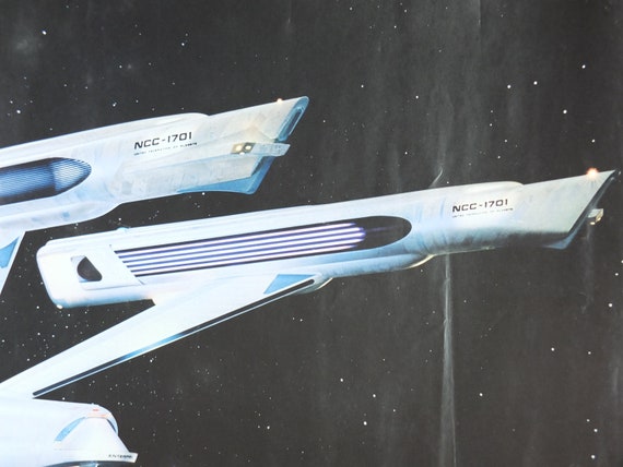 オリジナル ヴィンテージ スタートレック 映画ポスター、宇宙船 USS