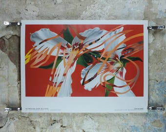 2004 James Rosenquist Poster, Sister Shrieks 1987, The Flower as a Picture, American Pop Art, gallery exhibition wall art decor