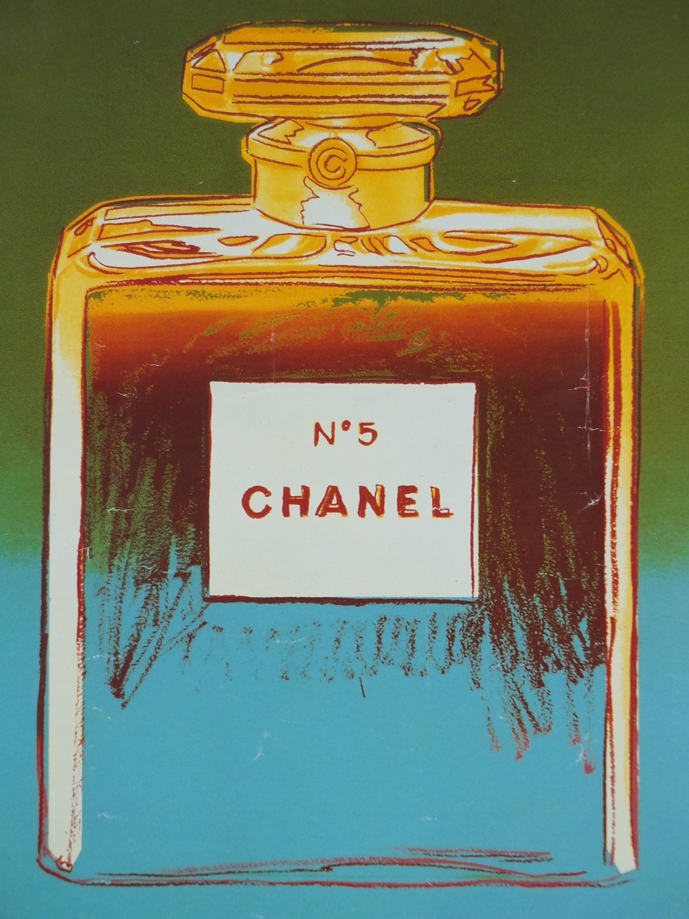 1997 No 5 Chanel Poster, by Andy Warhol, Perfume Bottle, Cosmetics, From Selfridges Advertising, Bold Green and Blue, Pop Art Wall Art Decor - Etsy 1997 No 5 Chanel Poster, by Andy Warhol, Perfume Bottle, Cosmetics, From Selfridges Advertising, Bold Green and Blue, Pop Art Wall Art Decor - Etsy