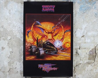 1998 Shadow Master Poster, by Rodney Matthews, 2257, Playstation and PC game by Psygnosis, Wizards & Genius, fantasy wall art decor