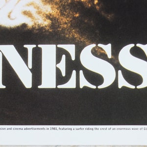 2001 Vintage Guinness-affisch, Surfer, Guinness Wave, reklam för irländsk stoutöl, väggkonst retrodekor bild 8