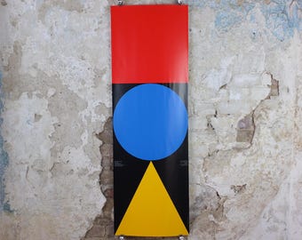 1992 Bauhaus Poster, Nicolaus Ott & Bernard Stein, Design Museum fur Gestaltung, Berlin Art Deco Nouveau, gallery exhibition, wall art decor