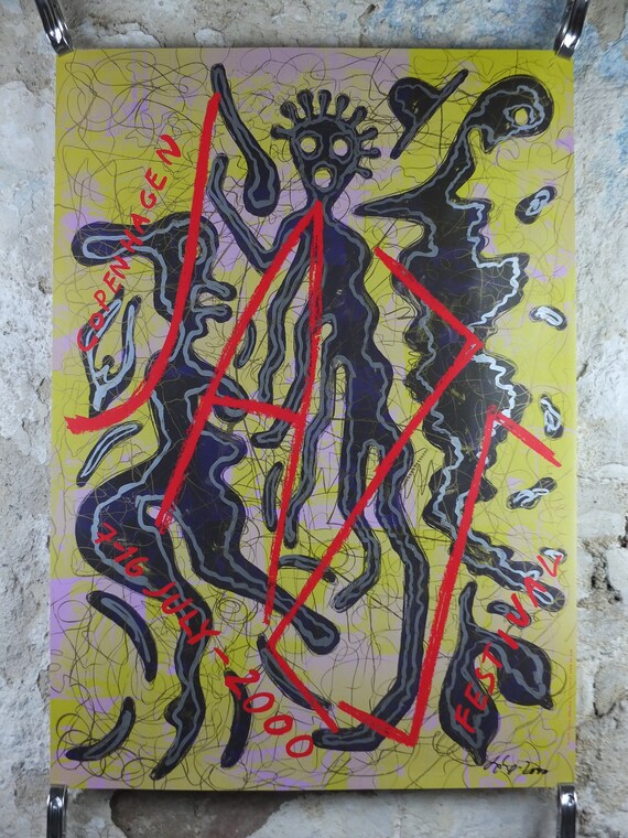 2000 Signed Copenhagen Jazz Festival Poster, Hand Signed by Bjørn