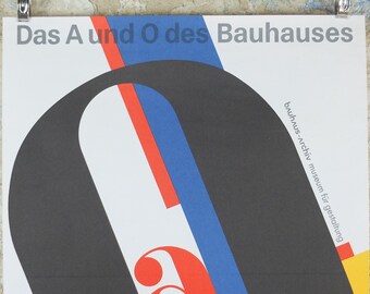 1995 Bauhaus Poster, 'das A Und O Des Bauhauses' (the Beginning