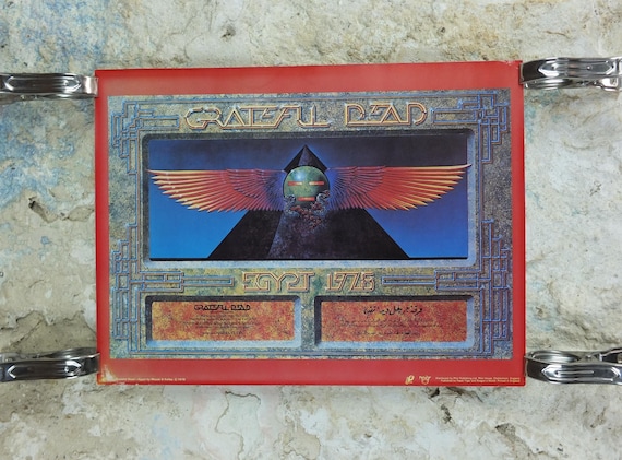 1978 Grateful Dead Poster, Egypt 1978, Pyramids, by Stanley Mouse